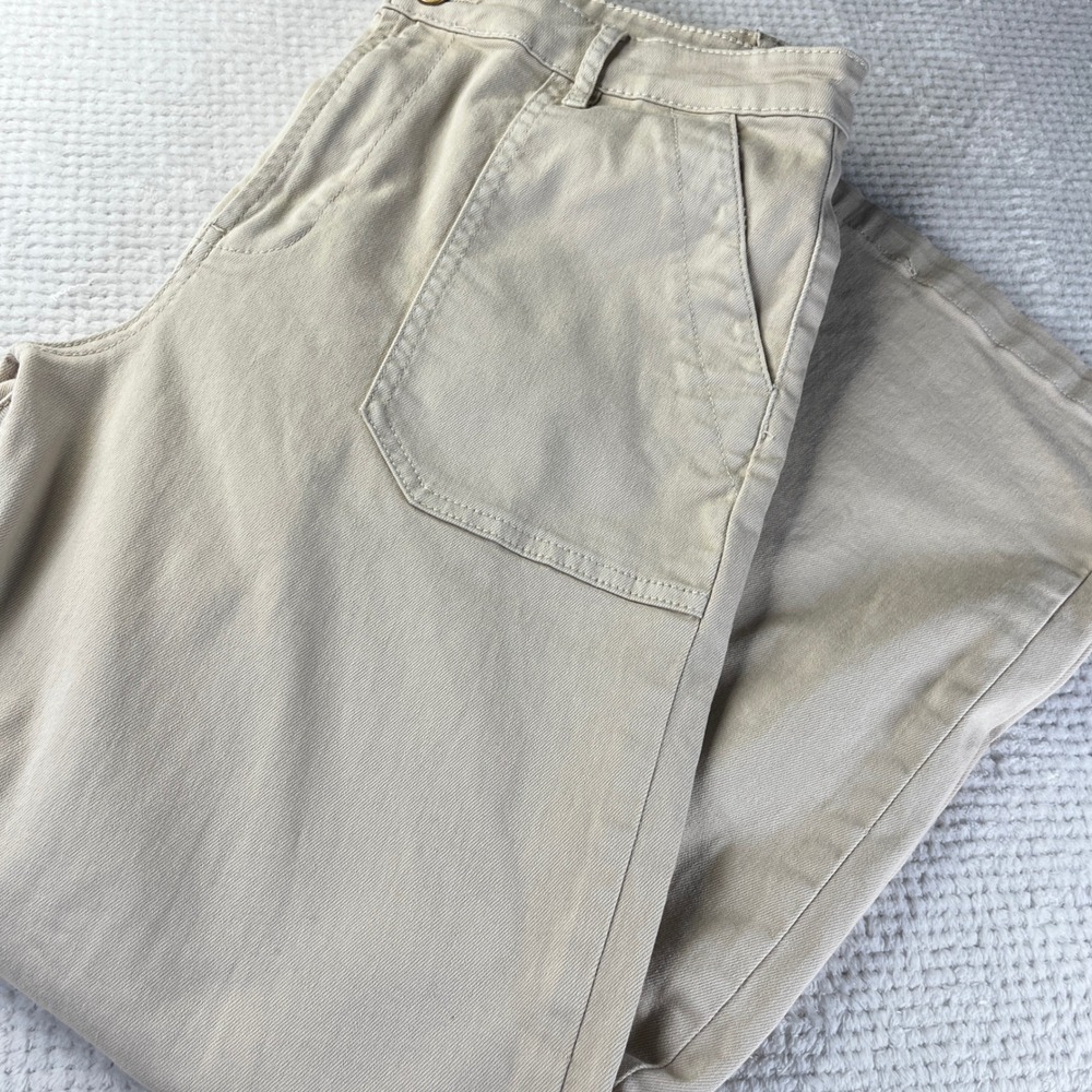 Kut from the Kloth Womens Wide Leg Utility Pants‎ Tan Khaki Size 12 KB50201